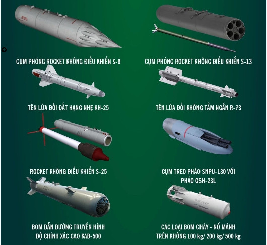 Yak-130 còn có thể sử dụng tên lửa dẫn đường bằng laser Vikhr, tên lửa không đối không dẫn đường bằng hồng ngoại R-73 và tên lửa không đối đất dẫn đường bằng laser Kh-25ML. Ngoài ra nó còn có thể mang bom dẫn đường KAB-500.