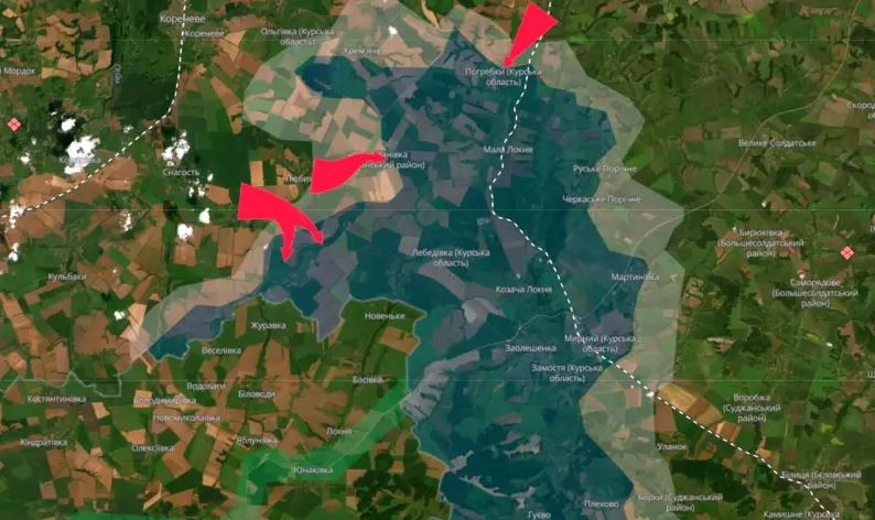 Cùng lúc đó, Quân đội Ukraine ở làng Leonidovo cũng bắt đầu mở cuộc phản công ở ngoại ô phía bắc ngôi làng, cố gắng ngăn cản quân Nga tiếp tục khép kín vòng vây về phía đông. Khu vực này được cho là “nút thắt cổ chai” ở mặt trận Kursk, khi quân Nga quyết tâm cắt đứt đội hình quân Ukraine tiến vào Kursk tại đây. 