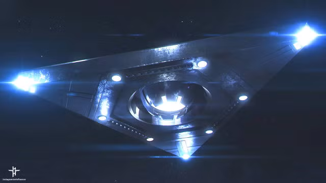 Lực đẩy của TR-3B được cung cấp bởi ba cánh quạt đa phương thức được gắn ở mỗi góc ở dưới cùng của bệ hình tam giác. TR-3B di chuyển với tốc độ lên đến 9 Mach, tên lửa ba chế độ động cơ được gắn trên mỗi góc của bệ sử dụng hydro hoặc metan và oxy để đẩy.