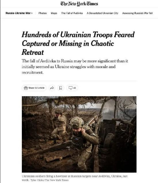 NTY cho biết, việc chiếm được Avdiivka là chiến quả lớn đầu tiên của Nga kể từ tháng 5 năm ngoái. Moscow đã cố gắng chiếm thành phố này kể từ tháng 10/2023, tuy nhiên những nỗ lực này phần lớn đã thất bại, khiến Nga tổn thất nặng nề, với hàng chục nghìn binh sĩ thương vong. 