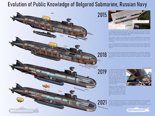 Chiếc tàu ngầm hạt nhân mẹ thứ hai của Hải quân Nga là Belgorod cũng sắp đi vào hoạt động, nó được sửa đổi từ tàu ngầm hạt nhân lớp Oscar II và đã được thử nghiệm trên biển vào tháng 6 vừa qua.