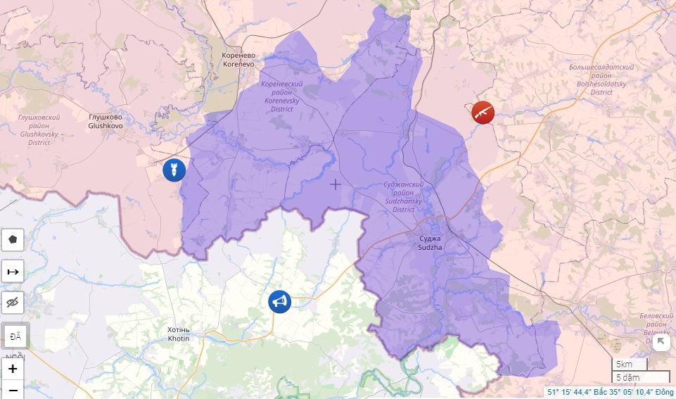 Đồng thời, Tổng thống Ukraine Zelensky cho biết, Quân đội Ukraine đã kiểm soát 1.250 km2 và 92 khu định cư ở tỉnh Kursk của Nga. Cả Nga và Ukraine đều chiếm đóng lãnh thổ của nhau; cả hai bên đều công bố kết quả của mình. Tuy nhiên, đánh giá từ màn trình diễn của hai nguyên thủ quốc gia, có thể thấy một bên bình tĩnh, một bên lo lắng. 