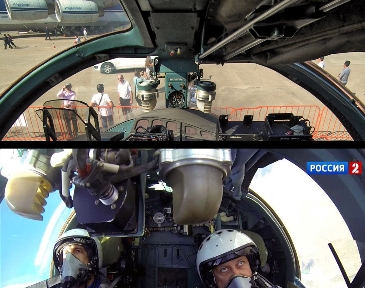 Vì Su-34 là tiêm kích bom có hai chỗ ngồi, nên hai phi công có thể thay phiên nhau lái máy bay hoặc sử dụng vũ khí và có thể thay phiên nhau nghỉ ngơi khi cần thiết, để họ có thể lấy lại sức khỏe, độ tỉnh táo và duy trì khả năng chiến đấu trong một thời gian dài. 