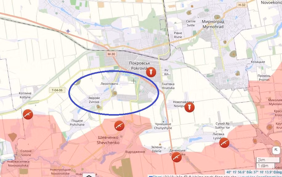 Hiện AFU phải đối mặt với hai lựa chọn, đầu tiên là nhanh chóng tăng thêm quân tới tăng cường cho cứ điểm Troyanda, ngăn quân Nga đột phá vào vùng ngoại ô phía nam của thành phố. Thứ hai là thiết lập tuyến phòng thủ tại quận Shakhtersky ở khu vực đô thị phía Nam của Pokrovsk, để ngăn chặn quân Nga tiếp tục tiến vào thành phố.