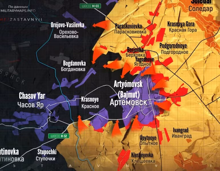 Ông Prigozin trước đó vài ngày tuyên bố rằng, do nguồn cung cấp cho Bakhmut đã bị quân Nga cắt đứt hoàn toàn. Dựa theo tốc độ tiến công hiện tại, nếu không có biến cố lớn xảy ra, quân Nga có thể tràn ngập hoàn toàn Bakhmut vào tháng 4 và kết thúc chiến dịch. Có thể khẳng định, phát ngôn của ông Prigozhin là “rất có cơ sở”.