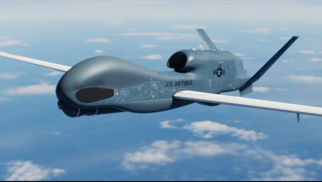 Theo thông tin của Quân đội Nga cung cấp, một chiếc UAV trinh sát RQ-4B Global Hawk của Không quân Mỹ xuất hiện trên Biển Đen phía đông nam bán đảo Crimea vào khoảng 11h12 ngày 23/6, sau đó bay về hướng Crimea trong 10 phút.