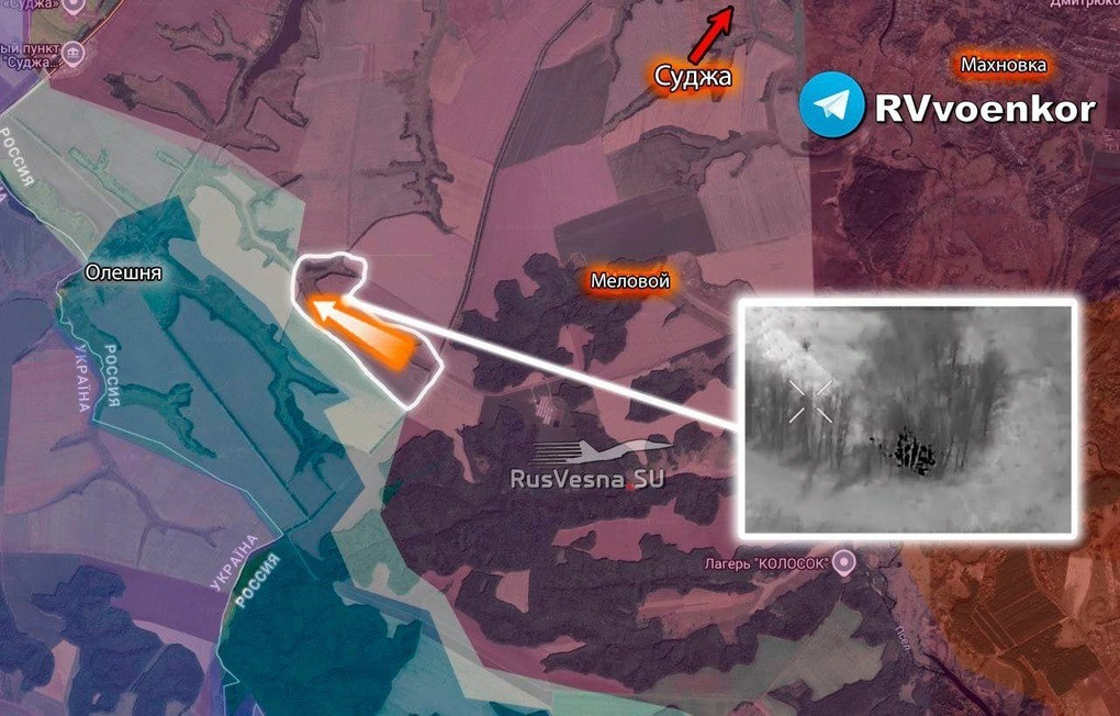 Theo thông tin của tình báo Mỹ, vẫn còn tới 2.500 quân Ukraine, lính đánh thuê nước ngoài và cả cố vấn quân sự NATO đang bị mắc kẹt ở Kursk. Không tính số thương vong (bị bắt) trong tuần qua, ước tính vẫn còn ít nhất 1.000 quân Ukraine mắc kẹt trong rừng, thuộc khu vực vùng biên giới rộng 35 km2 nói trên.