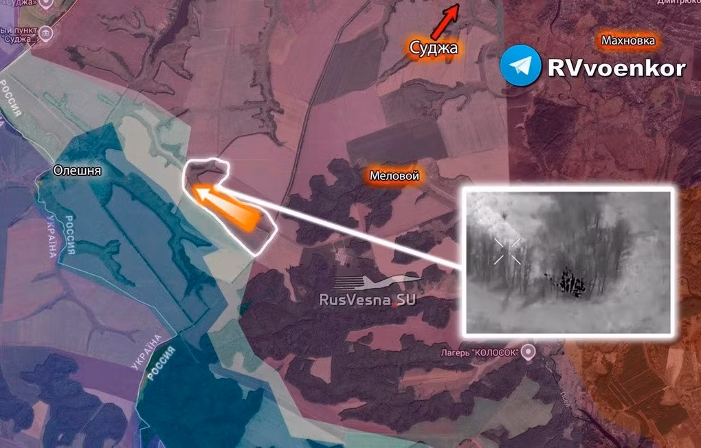 Theo thông tin của tình báo Mỹ, vẫn còn tới 2.500 quân Ukraine, lính đánh thuê nước ngoài và cả cố vấn quân sự NATO đang bị mắc kẹt ở Kursk. Không tính số thương vong (bị bắt) trong tuần qua, ước tính vẫn còn ít nhất 1.000 quân Ukraine mắc kẹt trong rừng, thuộc khu vực vùng biên giới rộng 35 km2 nói trên.