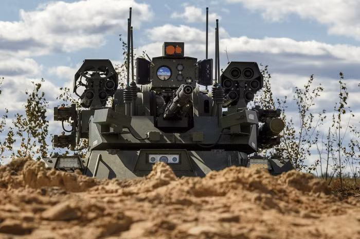 Theo thông báo chính thức của Cơ quan hàng không Vũ trụ Nga, nơi phát triển loại robot chống tăng cho biết, họ đã bàn giao cho Quân đội Nga 4 robot chống tăng "Mark", để đưa tới khu vực chiến tuyến Donbass. 