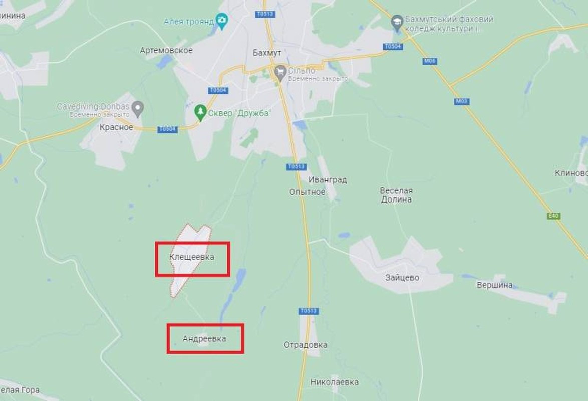 Làng Kleshcheevka vẫn là nơi xảy ra giao tranh ác liệt nhất, ngôi làng nằm cách thành phố Bakhmut 6 km về hướng nam. Tại đây có tuyến đường sắt quan trọng chiến lược đi qua, là một trong những tuyến cung cấp chính của Bakhmut. Quân Ukraine đang cố gắng đến ga xe lửa, nhưng không thành công.