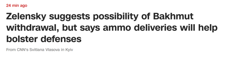 Theo hãng tin Mỹ CNN, trong cuộc gặp với Tổng thống Ba Lan Duda, ông Zelensky cho biết: "Đối với tôi, điều quan trọng nhất là không để Quân đội Ukraine chịu thêm tổn thất. Tôi không nghi ngờ những quyết định của các tướng lĩnh ở tiền tuyến, họ sẽ có những quyết định phù hợp với tình hình thực tiễn, nơi binh lực có thể bị tổn thất vì bị bao vây chặt”.