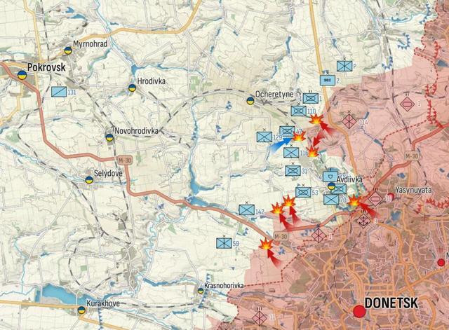 Mặc dù Avdeevka bị tấn công tổng lực khi cuộc chiến giữa Nga và Ukraine bùng nổ vào tháng 2/2022, nhưng pháo đài Avdeevka luôn đứng vững. Hiện nay, Avdeevka và Marinka là những "mặt trận cũ" duy nhất còn tồn tại. Xét về mức độ quan trọng, thì Avdeevka nằm sát thành phố Donetsk, rõ ràng là quan trọng hơn.