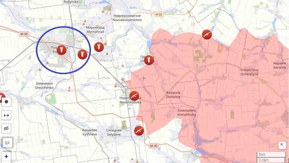 Bộ Tổng tham mưu Quân đội Ukraine ngày 20/8 cho biết, giao tranh hiện tại ở những khu vực này rất khốc liệt. Hiện Quân đội Ukraine đang tập trung nỗ lực để bảo vệ thành phố Pokrovsk. Nếu Pokrovsk thất thủ, toàn bộ tuyến phòng thủ còn lại của quân Ukraine ở Donetsk sẽ bị đe dọa.