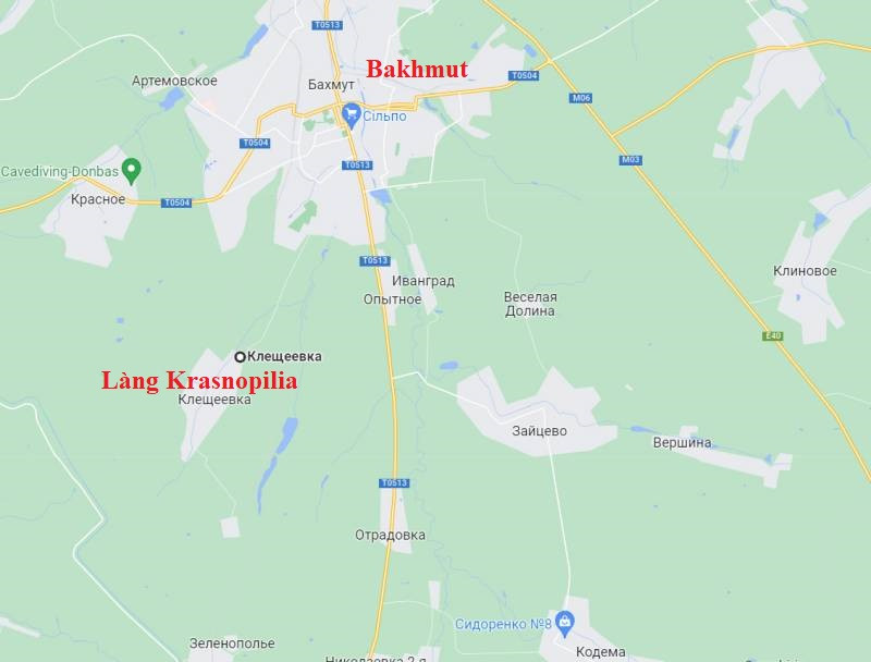 Cùng với quân đội Nga bao vậy bên sườn thành phố Bakhmut, làng Krasnopilia phía tây nam của thành phố Bakhmut cũng đã bị lực lượng Wagner tràn ngập. Vì vậy, giờ đây các đơn vị Ukraine làm nhiệm vụ phòng ngự ở Bakhmut có nguy cơ bị "làm bánh bao".