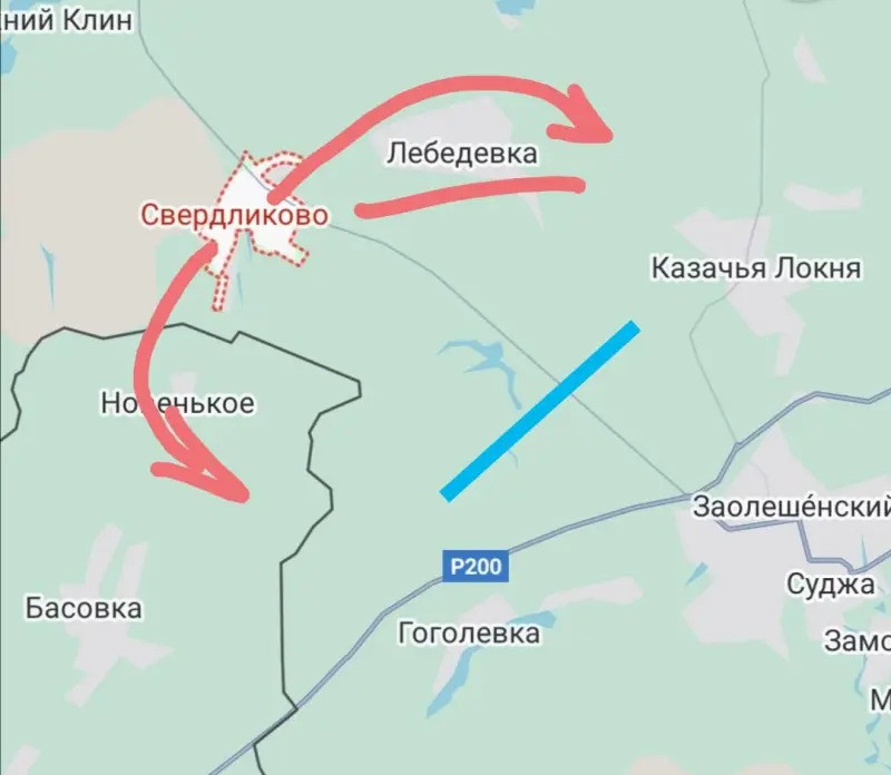 Điều này có giá trị chiến thuật rất lớn và có thể hiểu tại sao RFAF đang nỗ lực chiến đấu để chiếm các vị trí ở phía đông Sverdlikovo và thậm chí là phía đông bắc, gần Lebedevka. Mặt trận rộng đến xa lộ trong tầm bắn của tên lửa chống tăng (ATGM), sẽ khiến AFU rơi vào thảm họa. 