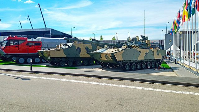 Sprut-SDM1 là một thiết kế đã ra đời được 8 năm; vào năm 2015, phiên bản này đã chính thức được giới thiệu trong triển lãm quốc phòng của Nga “Army-2015”. Thiết kế của pháo chống tăng tự hành mới, có sự tham gia của các chuyên gia từ Kurganmashzavod và Traktorni Zavodi.(Ảnh: Altoy)