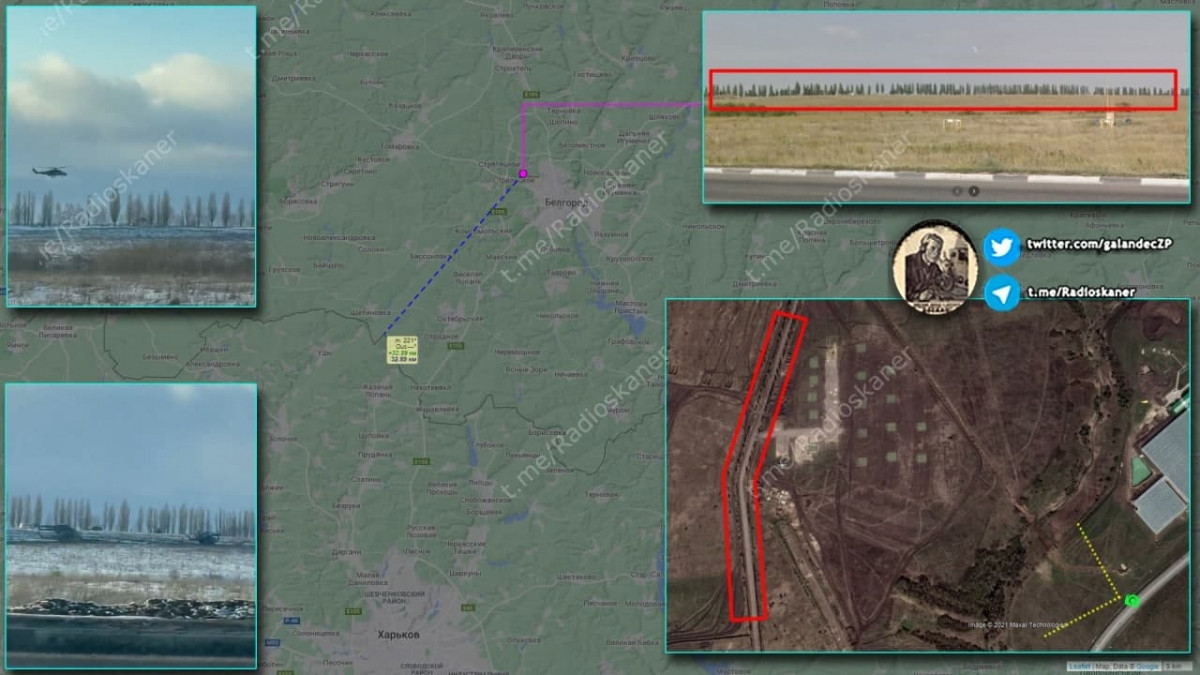 Truyền thông Nga đã có được đoạn video “hàng độc” cho thấy, việc chuyển trực thăng chiến đấu của Không quân Nga tới Khu vực Belgorod. Theo kênh Telegram Notes of a Hunter, trực thăng vũ trang được phát hiện trên khu vực Belgorod, cách biên giới với Ukraine khoảng 30 km.