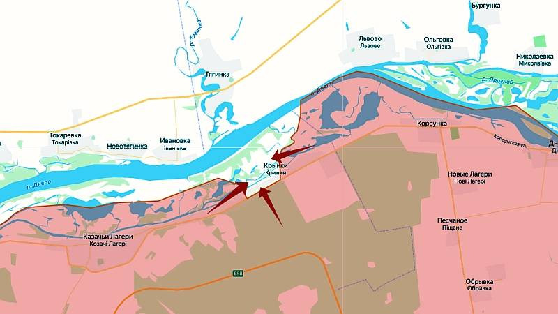 Quân đội Ukraine sẽ tiếp tục củng cố đầu cầu mới chiếm tại làng Krynki và mở rộng chỗ đứng chân. Lực lượng Thủy quân lục chiến Ukraine cũng tuyên bố, họ đã chọc thủng tuyến phòng thủ của Nga và gây thiệt hại nặng nề cho quân đội Nga.