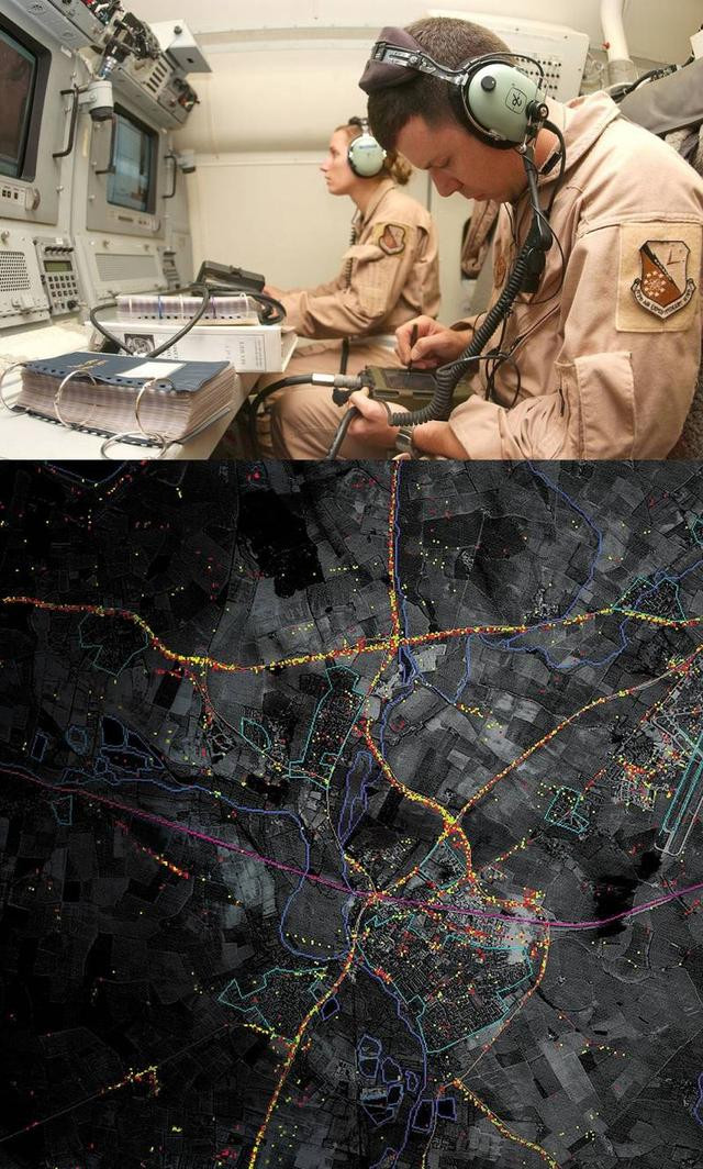 Khu vực phủ sóng do thám đối đất tiêu chuẩn của radar trên E-8A đạt tới diện tích 512×512 km, có thể định vị chuẩn xác các mục tiêu như cầu, đường, ô tô, xe tăng, trực thăng bay thấp trong phạm vi cục bộ 4×4 hoặc 8×8 km khi các phương tiện đang chuyển động và hiển thị cho người điều khiển theo thời gian xe đang đi và hướng di chuyển. 