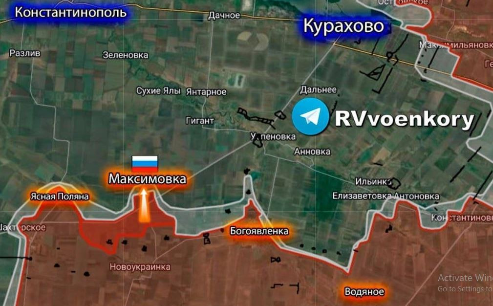Vào tháng 10, Quân đội Nga đã chiếm khu vực lãnh thổ của Ukraine, có diện tích 478 km2, 2/3 trong số đó thuộc khu vực nam Donetsk. Để tham khảo, trong suốt năm 2023, Quân đội Nga chỉ chiếm được 584 km2. Đồng thời, vào tháng 8 và tháng 9 trước đó, phần lớn diện tích 900 km2 đất bị Quân đội Nga chiếm được, đều thuộc nam Donetsk.