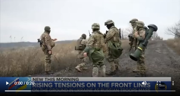 Trước đó, một nhóm binh sĩ thuộc Quân đội Ukraine, được trang bị tên lửa chống tăng Javelin, đã được nhìn thấy trong khu vực dân cư Avdeevka thuộc vùng giới tuyến; nhưng khu dân cư này nằm dưới sự kiểm soát của Kiev. 