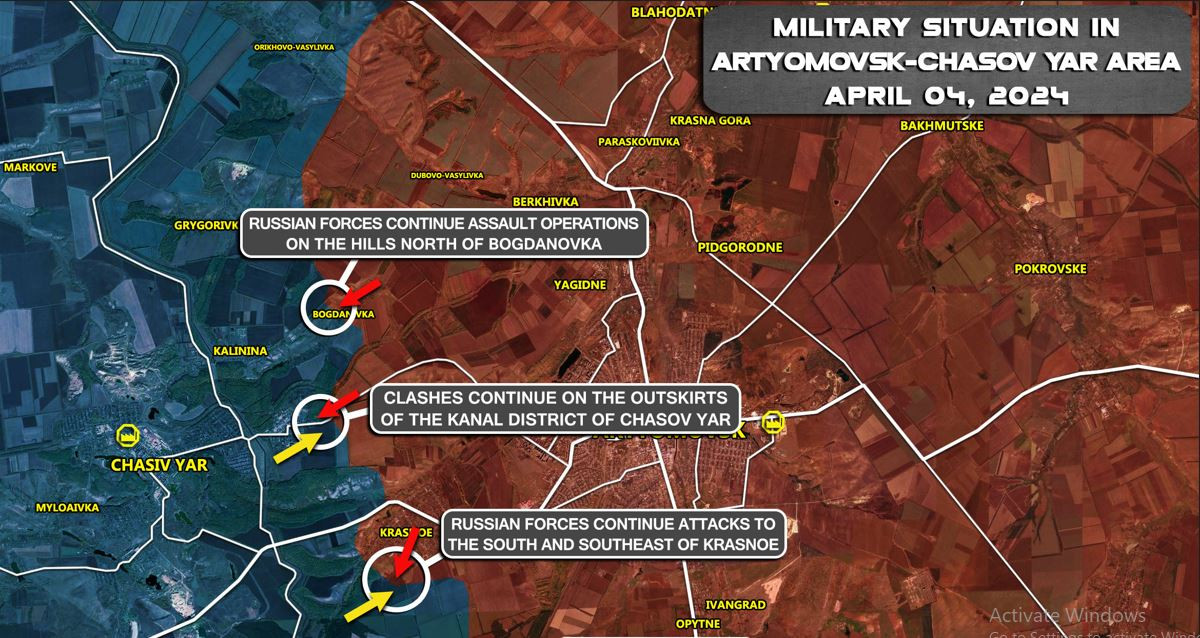 Như vậy sau gần một năm Nga chiếm được Bakhmut, thì chiến dịch tấn công Chasov Yar mới được thực hiện. Đây là chiến dịch của tầm quan trọng chiến lược, vì nếu Nga chiếm được Chasov Yar, sẽ củng cố hơn nữa các vị trí của Nga trên hướng Bakhmut và tạo điều kiện cho việc Nga tràn ngập toàn bộ tỉnh Donetsk.