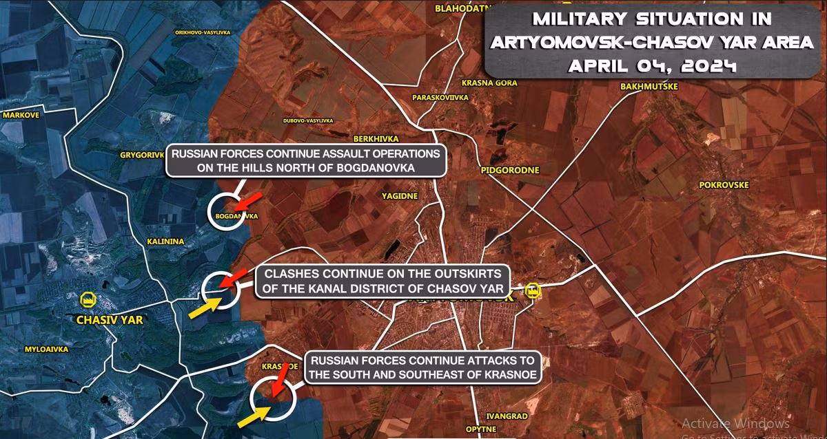 Như vậy sau gần một năm Nga chiếm được Bakhmut, thì chiến dịch tấn công Chasov Yar mới được thực hiện. Đây là chiến dịch của tầm quan trọng chiến lược, vì nếu Nga chiếm được Chasov Yar, sẽ củng cố hơn nữa các vị trí của Nga trên hướng Bakhmut và tạo điều kiện cho việc Nga tràn ngập toàn bộ tỉnh Donetsk.