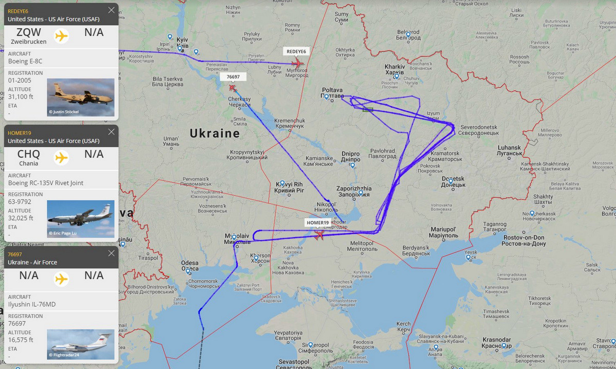Việc máy bay trinh sát của Không quân Mỹ bắt buộc phải hoạt động xa không phận các nước cộng hòa ly khai, lý do được cho là bị hệ thống tác chiến điện tử vô tuyến Krasukha-4 gây nhiễu. 