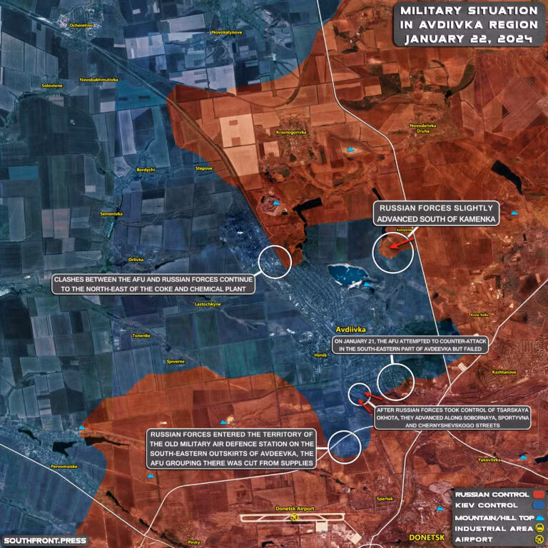 Việc Quân đội Nga chiếm được Marinka cũng như Avdiivka sẽ mở ra những cơ hội mới cho các chiến dịch tấn công tiếp theo của họ. Rất có thể trong thời gian tới, khi thời tiết chuyển sang mùa xuân, quân Nga sẽ có những hành động quân sự mạnh hơn tại Donetsk.