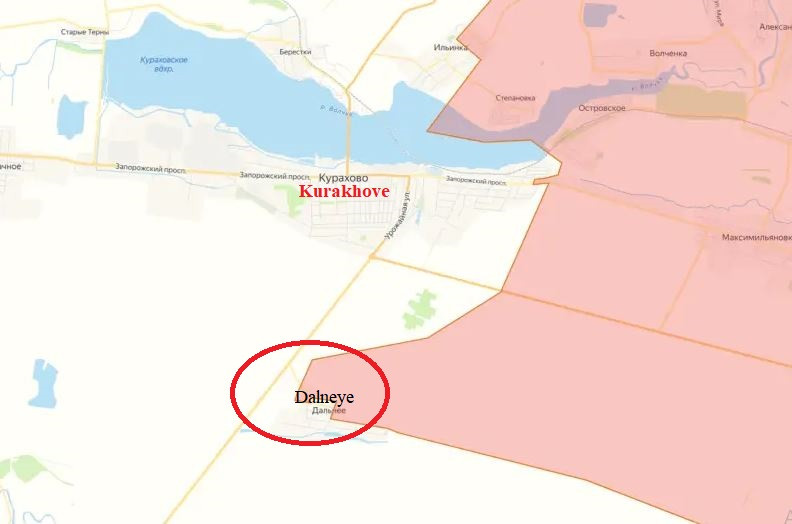 Tình hình đồn trú của Lực lượng Vũ trang Ukraine ở Kurakhove càng trở nên khó khăn hơn trong 24 giờ qua, khi Quân đội Nga mở cuộc tấn công vào làng Dalneye, nằm ở ngoại ô phía nam thành phố. Gần như đồng thời với việc này, các nhóm tấn công của Nga đã tiến vào phần phía đông của Kurakhove, bắt đầu cuộc tấn công vào thành phố một cách hiệu quả.
