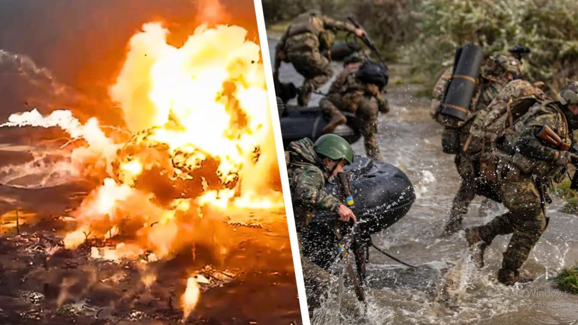 Để yểm trợ cho việc rút lực lượng lớn khỏi tuyến phòng thủ, Quân đội Ukraine đã mở cuộc tấn công ác liệt vào làng Krynki bên tả ngạn sông Dnepr, cố gắng tranh thủ thời gian sơ tán bằng cách dựa vào hỏa lực bao trùm. Được biết, trong vòng một ngày đêm, Quân đội Ukraine đã sử dụng pháo binh thực hiện tổng cộng 51 đợt pháo kích vào Quân đội Nga.