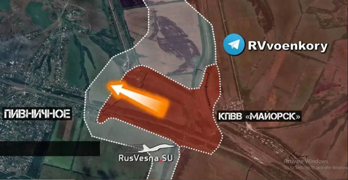 Theo các nguồn tin từ chiến trường, Quân đội Nga đã phát động cuộc tấn công ác liệt từ hướng Mayorsk sau khi pháo binh thực hành bắn chuẩn bị “kỹ càng” và sử dụng lực lượng đột kích với quy mô lớn, sức mạnh vượt trội, nhanh chóng tiếp cận và xâm xâm nhập thành công vào khu vực thị trấn.