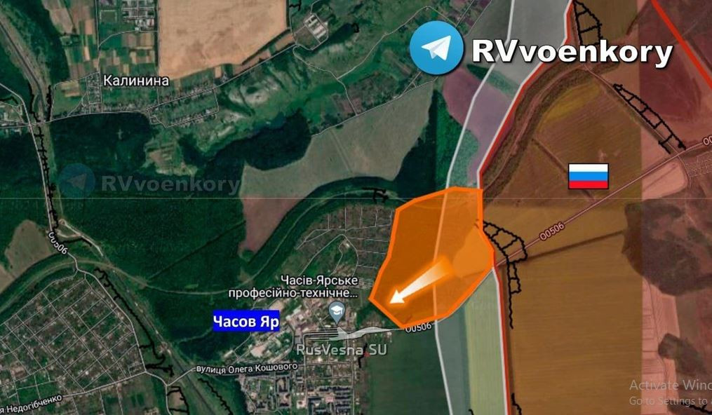 Những tổn thất liên tiếp của Quân đội Ukraine tại làng Ivanivske và tiểu khu Canal, đã làm thay đổi kế hoạch phòng ngự của Ukraine tại Chasov Yar. Tình huống này buộc Tổng tư lệnh Quân đội Ukraine, Tướng Syrsky ngày 8/4 đã ra lệnh rút quân từ mặt trận phía nam lên tiếp viện cho Chasov Yar, nhằm củng cố tuyến phòng thủ tại đây.