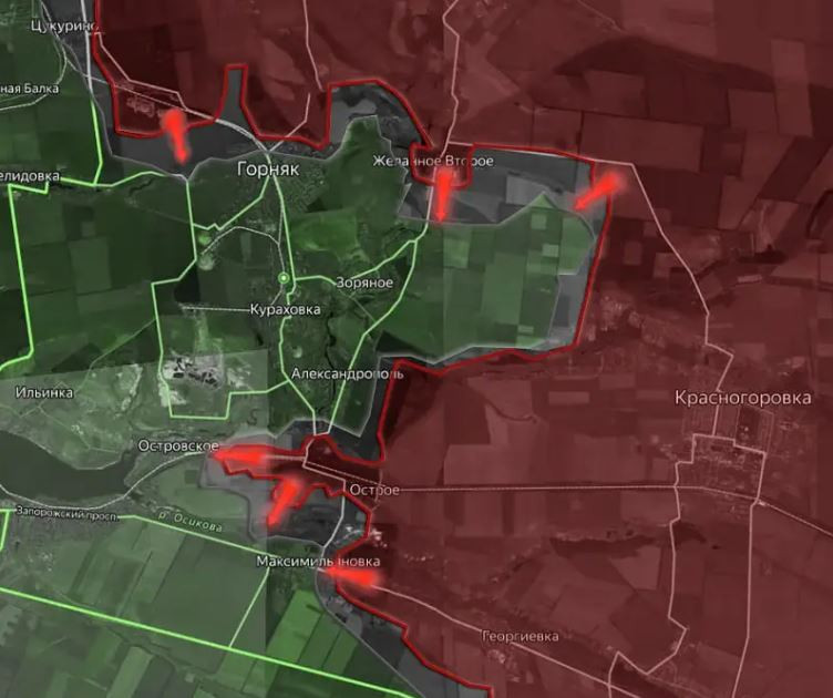 Có khả năng, Quân đội Nga đang quyết tâm dồn lực giải quyết hướng này, trước khi tổ chức bao vây thành phố Pokrovsk. Biểu hiện là quân Nga đang quyết tâm chiếm ngôi làng Izmailivka, với ý định mở rộng hơn nữa kết quả về hướng Hirnyk và Kurakhivka. 