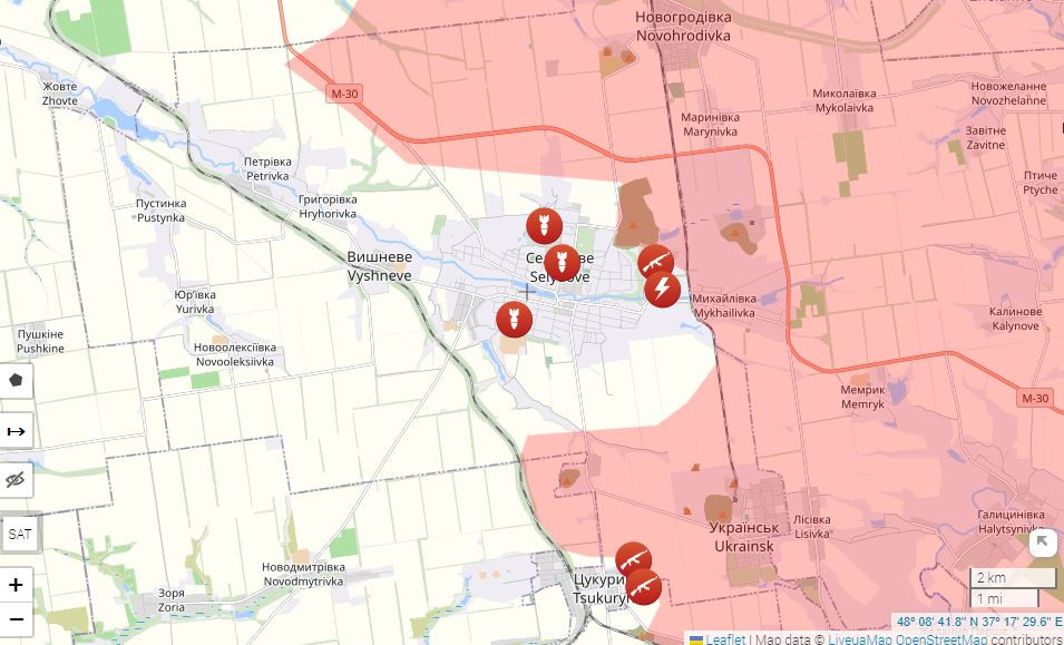 Hiện tại thị trấn Selydove đã bị quân Nga tổ chức bao vây ba mặt, có lẽ quân Nga vẫn áp dụng chiến thuật cũ, đó là tổ chức bao vây ba mặt và tấn công gọng kìm bằng hỏa lực liên tục, kết hợp với cắt đường giao thông trong khu vực. Sau khi sự kháng cự của quân Ukraine giảm xuống mức thấp nhất, khi đó họ mới đưa bộ binh vào chiến đấu. 