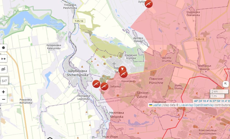 “Việc Toretsk trở lại quyền kiểm soát của DPR dự kiến trong tương lai gần; hơn 2/3 thành phố đã được giải phóng. Những kẻ với nỗ lực anh dũng, đã đánh bật kẻ thù ra khỏi những tòa nhà cao tầng”, ông Pushilin, người đứng đầu nhà nước cộng hòa tự xưng Donetsk (DPR) Denis Pushilin cho phóng viên TASS của Nga biết.
