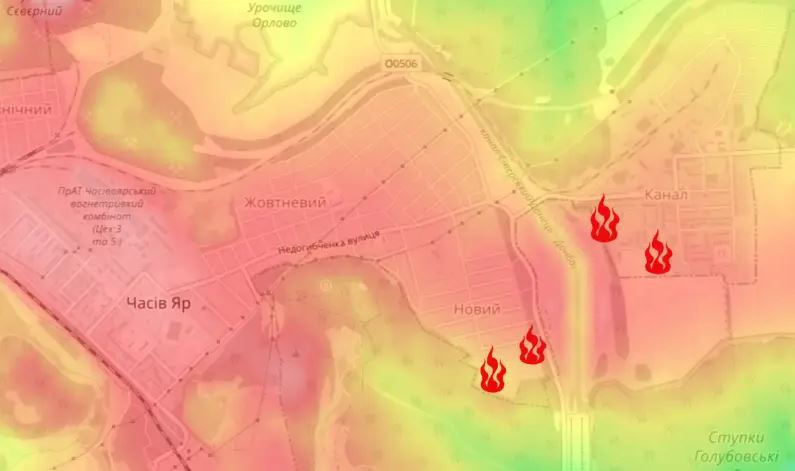 Hiện tại con kênh đào, đoạn chảy qua thành phố Chasov Yar, đã trở nên rất nông, nhưng rất khó để vượt qua chướng ngại vật này bằng xe bọc thép, mà không thiết lập các điểm vượt kênh. Pháo binh và không quân Nga vẫn tiếp tục hoạt động tích cực, tấn công vào các vị trí phòng thủ của Quân đội Ukraine ở phía tây bờ kênh.