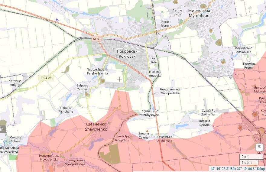 Theo dõi trên bản đồ chiến sự của tất cả các bên, có thể nhận thấy, bộ chỉ huy RFAF có ý định hoàn thành việc đột phá các tuyến phòng thủ bên ngoài của cụm Pokrovsk ở nhiều nơi cùng một lúc, mục đích là tạo thế bao vây Pokrovsk và Mirnograd. Đồng thời phát hiện các lỗ hổng phòng ngự, để đột phá sâu hơn vào đó.