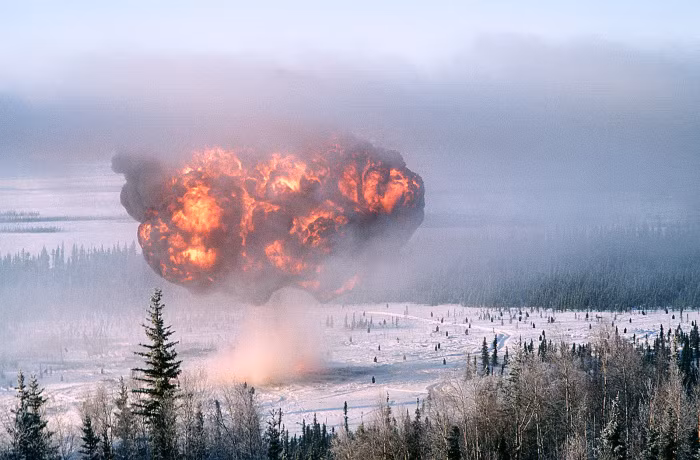 Do điều kiện đường sá kém, 150 xe bọc thép của AFU di chuyển chậm và quá gần nhau, khiến việc triển khai đội hình phòng thủ trở nên khó khăn. RFAF đã nắm bắt cơ hội này và điều máy bay chiến đấu Su-34 để ném bom nhiệt áp.