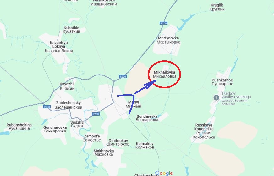 Kênh Military Summary đưa tin, AFU tập trung lực lượng, chiếm lại làng Makhnovka gần Sudzha thông qua một số cuộc phản công. Trong khi đó, RFAF đã tích cực phản công, giành được một số cánh rừng trồng giữa làng Leonidovo và Viktorovka. Hiện quân Nga đang tích cực tiến về phía Malaya Loknya.