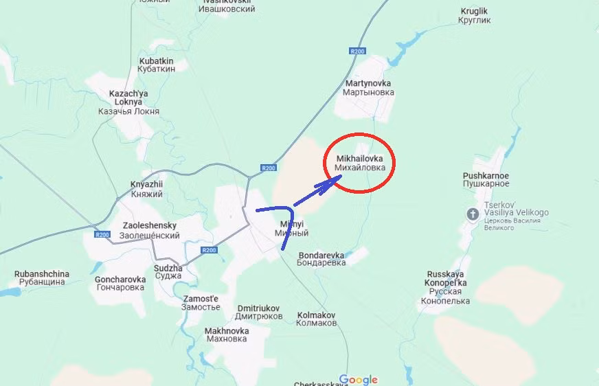 Kênh Military Summary đưa tin, AFU tập trung lực lượng, chiếm lại làng Makhnovka gần Sudzha thông qua một số cuộc phản công. Trong khi đó, RFAF đã tích cực phản công, giành được một số cánh rừng trồng giữa làng Leonidovo và Viktorovka. Hiện quân Nga đang tích cực tiến về phía Malaya Loknya.