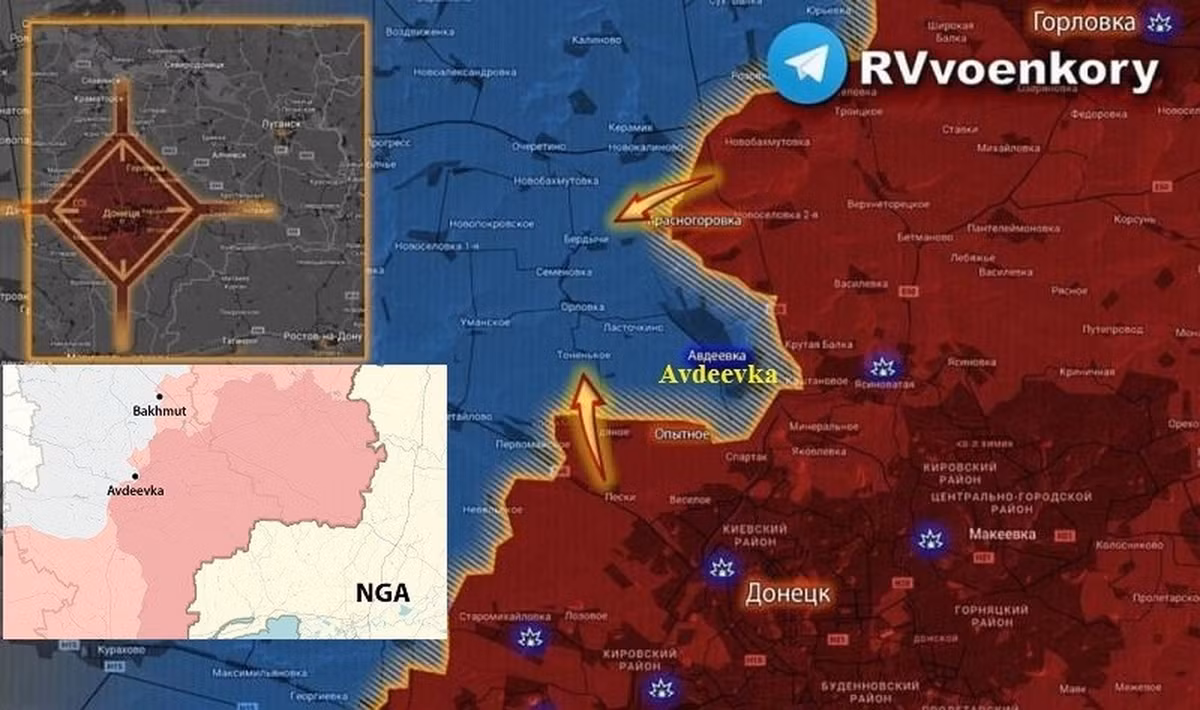 ISW viết: “Việc quân đội Nga tuyên bố, đã khống chế tất cả các tuyến tiếp tế bằng hỏa lực cho các lực lượng Ukraine trong thành phố Avdeevka là quá sớm. Để làm được điều này, Nga cần phải hoàn thành việc bao vây thành phố ở phía tây, nơi vẫn thuộc quyền kiểm soát của Ukraine.