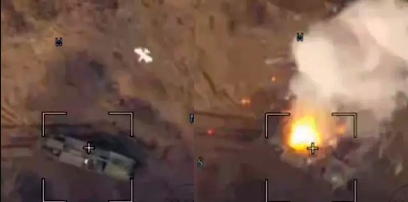 Đánh giá qua video, khẩu pháo tự hành 2S22 Bogdana của Ukraine đã bị UAV trinh sát của Nga theo dõi chặt chẽ trong một thời gian và người điều khiển đã bám sát khi pháo đang cơ động trên đường.