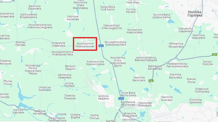 Trong những ngày gần đây, quân đội Nga đã mở rộng vòng vây Avdiivka, tiến công cứ điểm Novokalynove, cách Avadivka khoảng 10 km về phía Tây Bắc và làng Stepove, cách Avadivka 7 km về phía Bắc; nhằm tăng cường hơn nữa cho chiều sâu chiến lược của vòng vây phía Bắc Avdiivka.