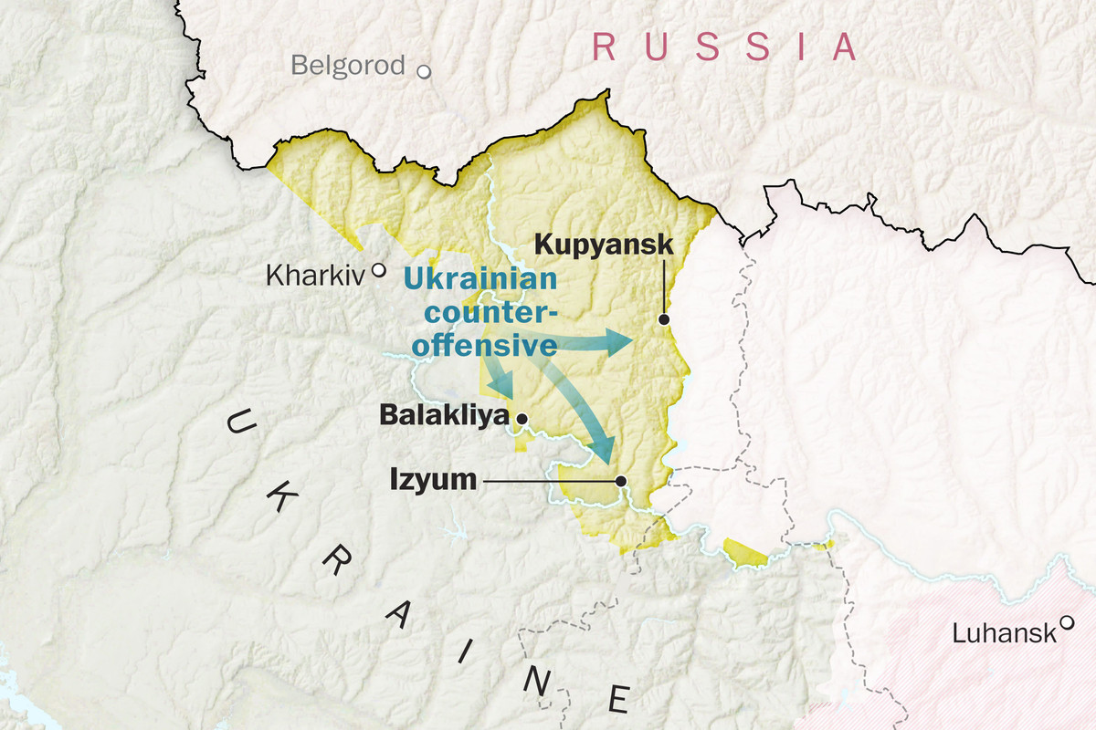 Theo một số nguồn tin độc lập, hiện tại khu vực Kupyansk, các lực lượng vũ trang Ukraine lại cố gắng tấn công các vị trí của Nga theo hướng Novo-Shelivsk và cuộc tấn công của hai đơn vị Ukraine đã bị đẩy lùi. Theo hướng Swatow, quân đội Ukraine cũng tấn công vùng ngoại ô Yajdne và bị quân đội Nga chặn đứng. 
