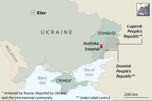 Quân đội Ukraine cho biết, tình hình theo hướng Artiemovsky và Avdivka vẫn đang rất căng thẳng, quân Nga vẫn đang tiến dần lên. Còn theo thông tin của phía Nga, 100 km vuông lãnh thổ đã nằm trong sự kiểm soát của lực lượng dân quân Donbass kể từ tuần này.