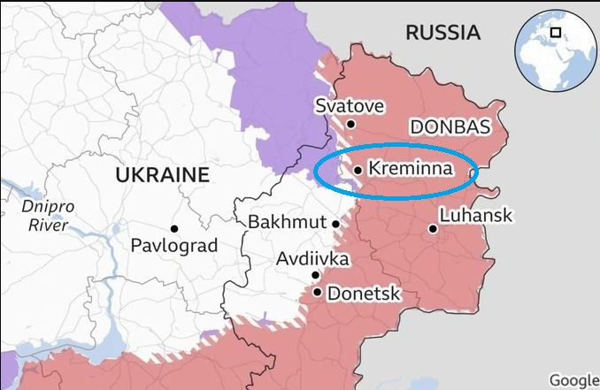 Hiện Quân đội Nga đang tập trung lực lượng tái chiếm Kupyansk, trung tâm giao thông trên tuyến phía bắc. Theo hướng Kreminna –Svatove thuộc tỉnh Lugansk, Nga đã sử dụng Tập đoàn quân tổng hợp 20, 41, 2; Sư đoàn dù cận vệ 76, Sư đoàn dù cận vệ 98 và 4 Lữ đoàn đặc nhiệm. Mục tiêu của Quân đội Nga sẽ chiếm lại Krasny Liman.