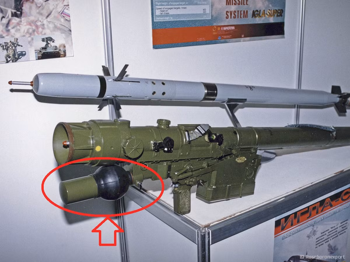 Một vấn đề nữa là các cảm biến hồng ngoại yêu cầu môi trường lạnh, khiến chúng rất khó tích hợp vào tên lửa có nhiệt độ nóng vài nghìn độ, khi di chuyển ở tốc độ siêu âm. Tuy nhiên, nhóm nghiên cứu bày tỏ tin tưởng rằng, một loại tên lửa như vậy có thể được phát triển vào năm 2025. Ảnh: Bầu nitơ để làm lạnh đầu dò hồng ngoại của tên lửa phòng không Igla-S của Nga.