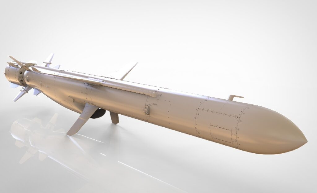 Tên lửa Blue Spear sử dụng phương pháp dẫn đường quán tính giai đoạn đầu và giai đoạn cuối dùng radar chủ động nên cho độ chính xác cao; để chống sự phát hiện của radar đối phương, tên lửa bay ở độ cao rất thấp, nên radar khó phát hiện.