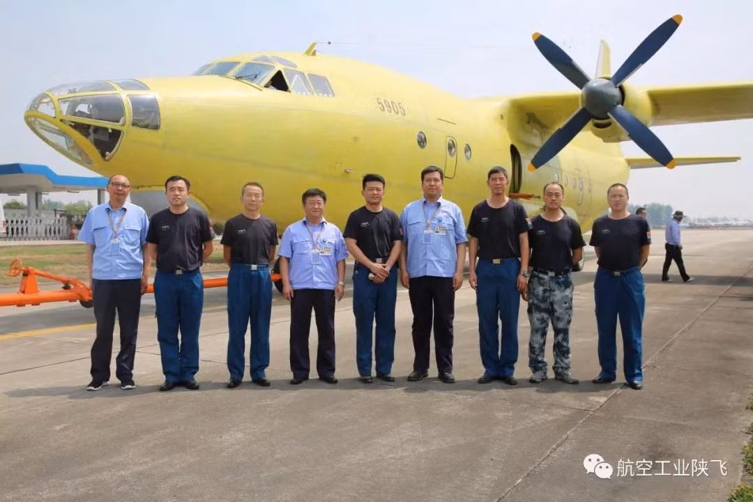 Vào đầu thập niên 1960, Trung Quốc được Liên Xô viện trợ máy bay An-12 và sau đó Công ty Sản xuất Máy bay Thiểm Tây của nước này đã sao chép thành mẫu máy bay Y-8.